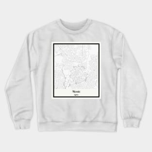 Map of Nicosia - Cyprus Crewneck Sweatshirt